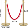 Gold Bollards/Stanchions