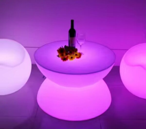 LED Glow Round Tables