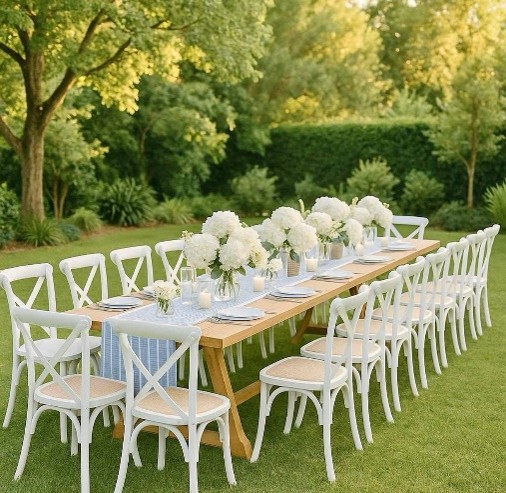 White Cross Chairs