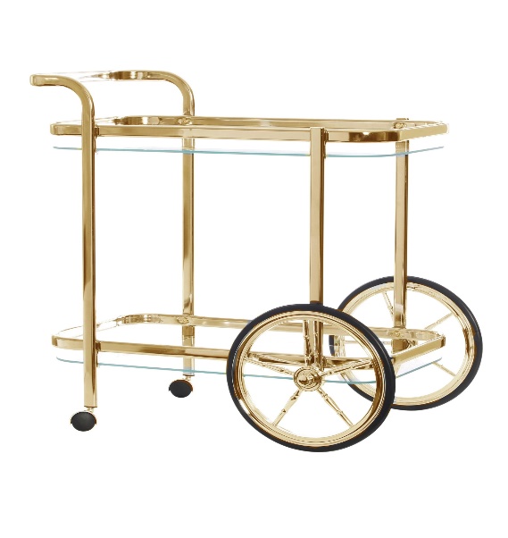 Display Cart - Gold/Silver/Black