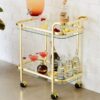 Display Cart - Gold/Silver/Black